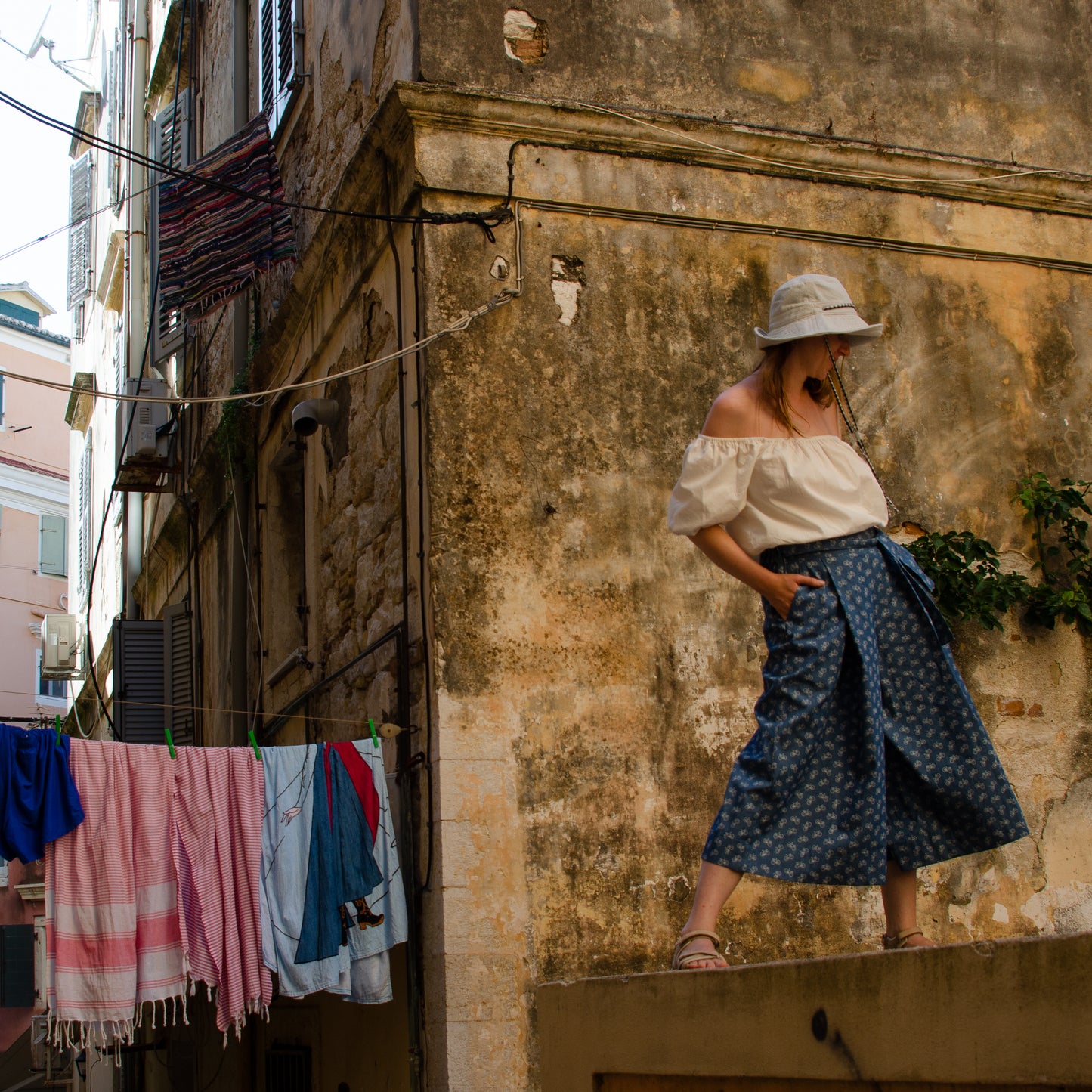 high waisted culotte trousers